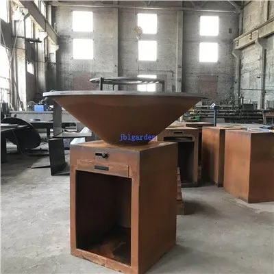 Cortenstaal Camping BBQ FirePit BBQ Grill