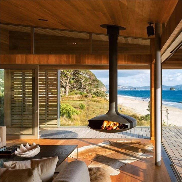 Floating Hanging Fireplace