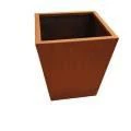Metalen plantenbak met ander materiaal