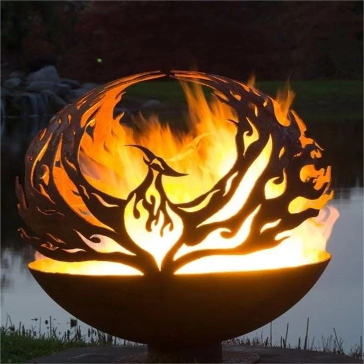 Corten Steel Fire Ball