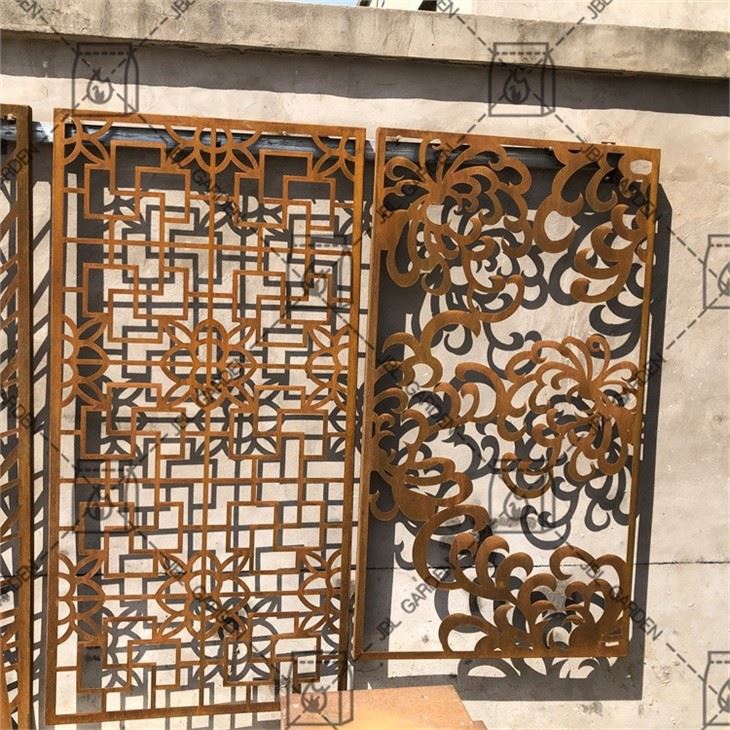 Decorative Corten Steel Fences For Garden