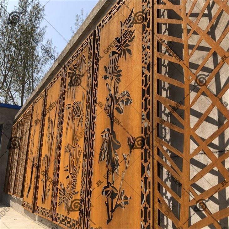 Decorative Metal Panel Fence Steel