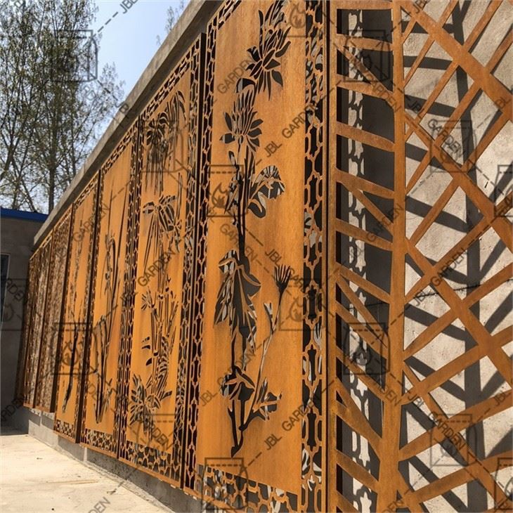 Garden Custom Metal Art Fence Panel