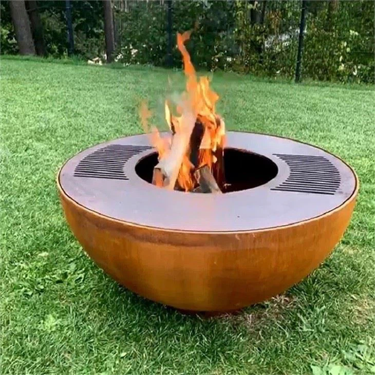Grillen in vuur