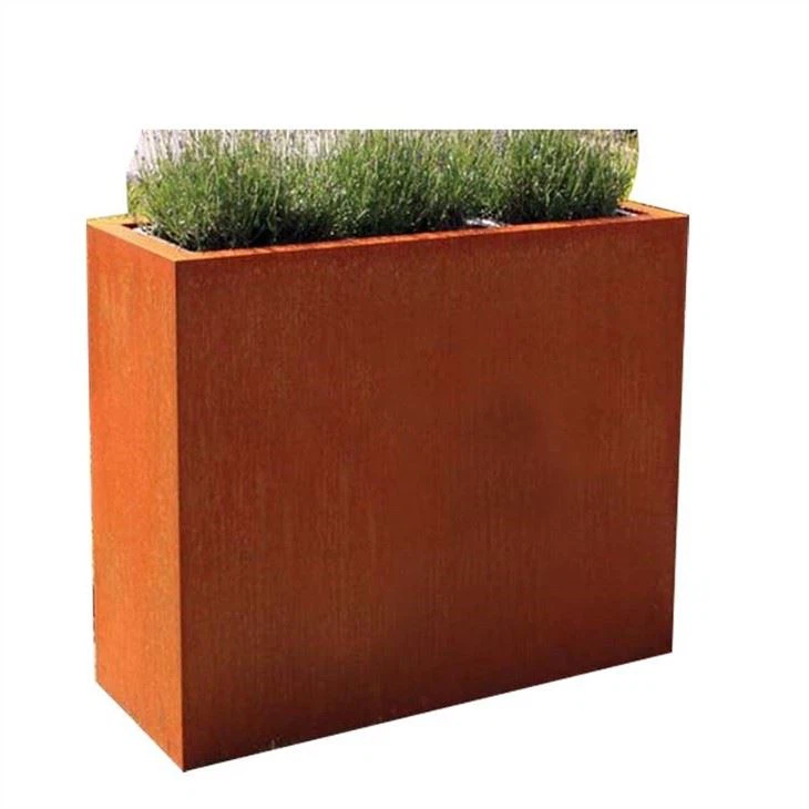 High Strength Rusted Steel Planters