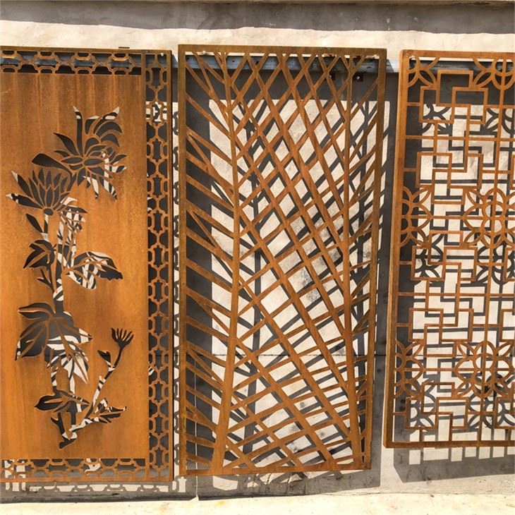 Decoratief metalen privacypaneel