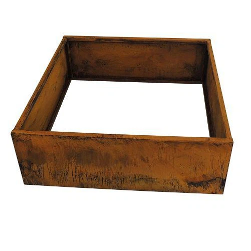 Buiten metalen tuin plantenbak