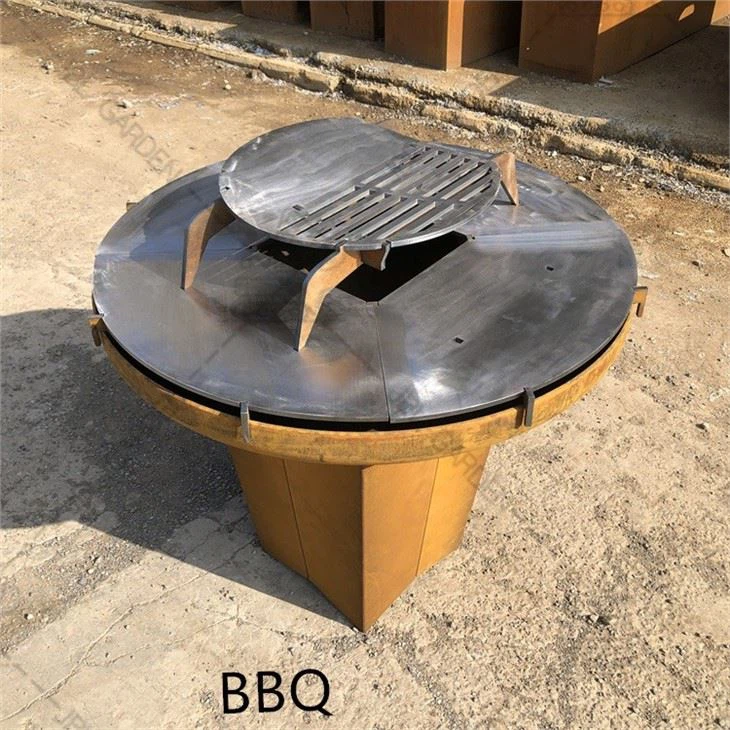 Round Fire Pit Metal