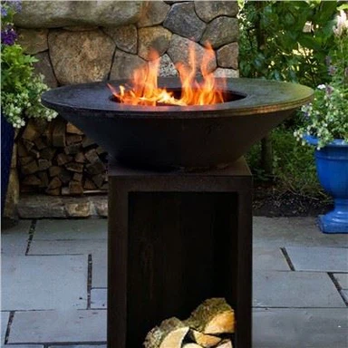 100cm Kookplaat Corten Metal BBQ