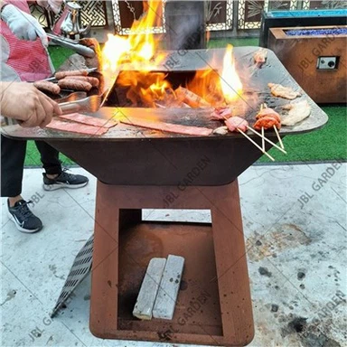 Cortenstalen haardgrill