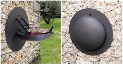 Wandmontage BBQ-grill