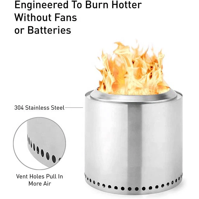 Stainless Steel Smokeless Bonfire