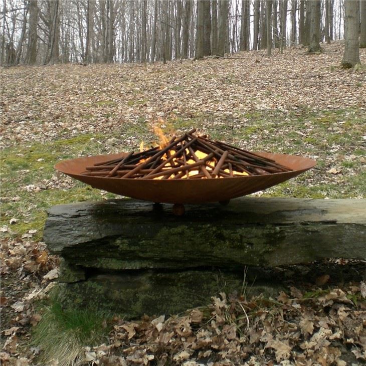 Steel Fire Pit With Grill