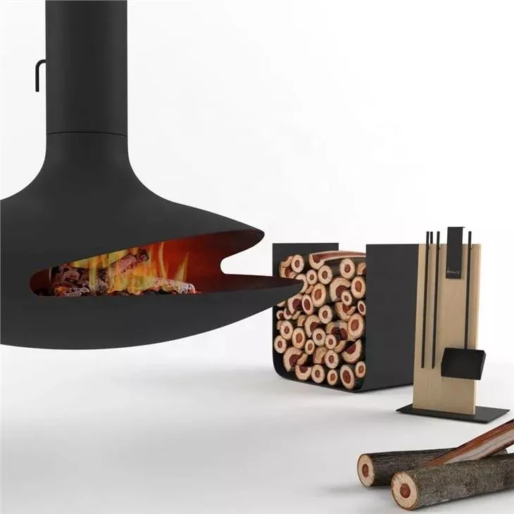 Suspended Rotating Fireplace