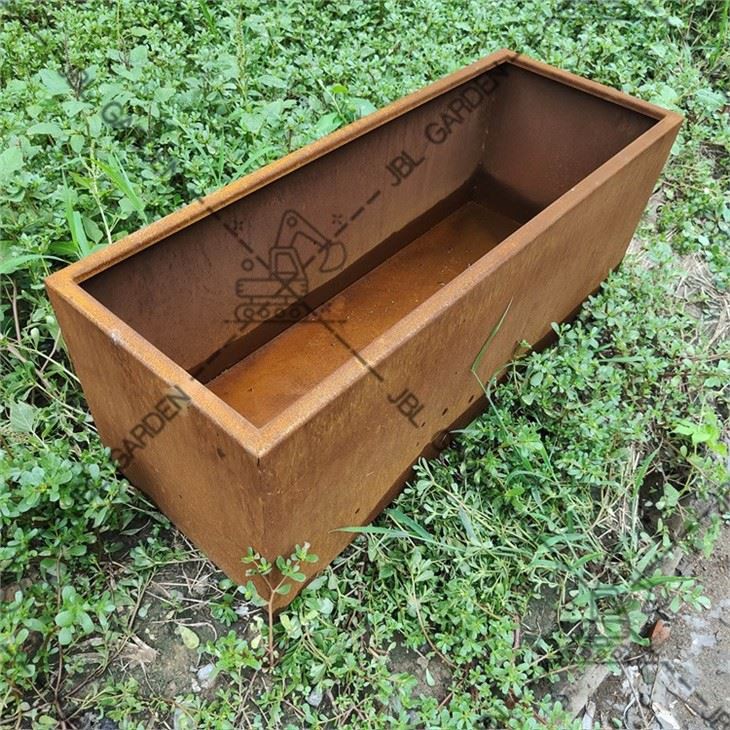 Wood And Metal Planter