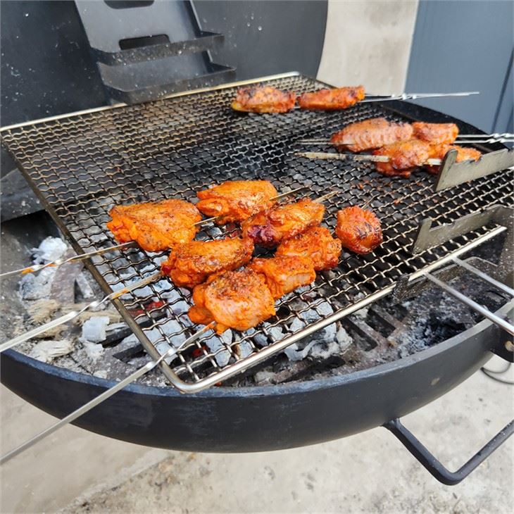 Wandvouwbarbecue