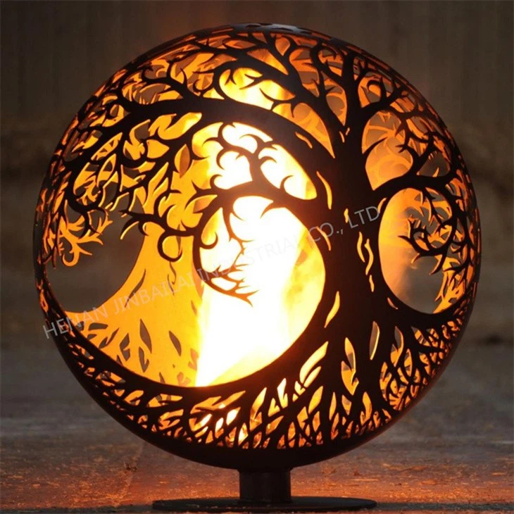 Ball Fire Pit Metal Hollow Sphere
