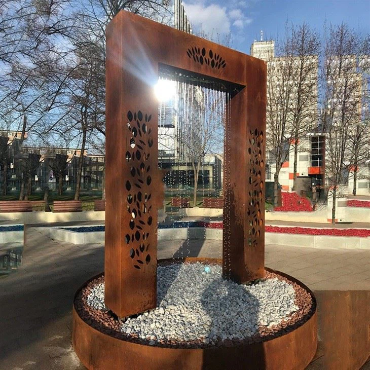 Garden Art Corten Steel Water Fountains
