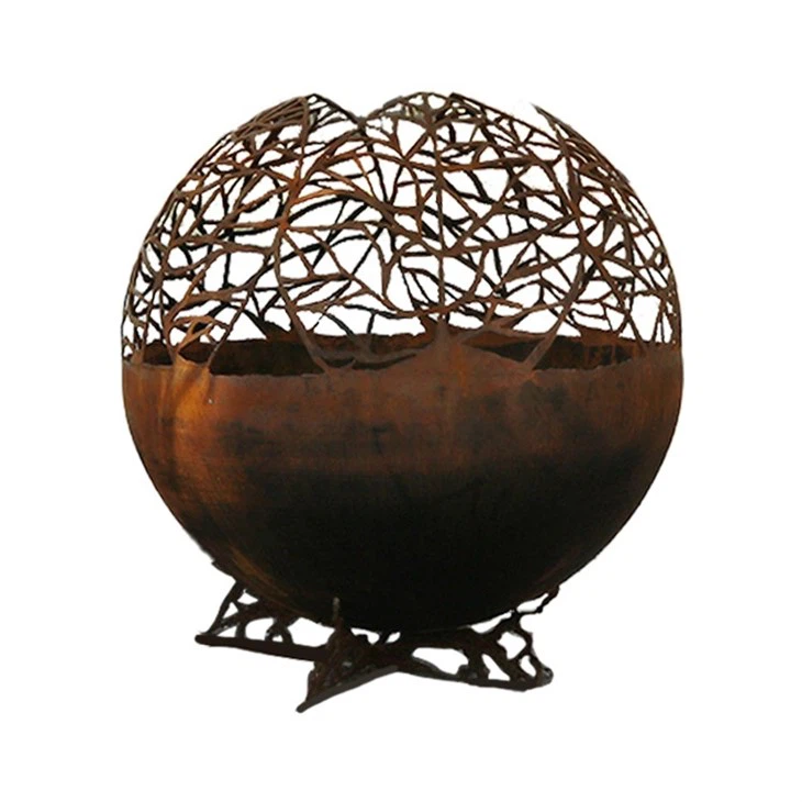 Laser Cutting Metal Fire Pit Sphere