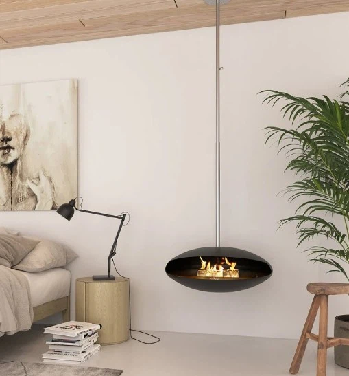 Minimalist Style Rooftop Fireplace