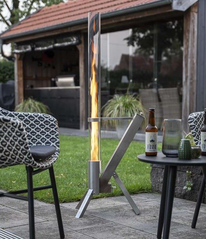 High-Quality Patio Wood Pellet Heater With Glass Tube