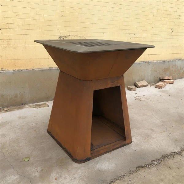 Outdoor Cooking Device Teppanyaki Grill Corten Steel BBQ Grill suppliers