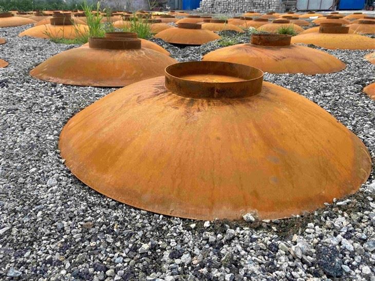 Rusty Fire Pit Bowl