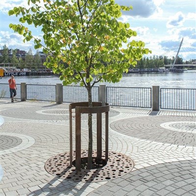 Decoratief Corten Boompitrooster