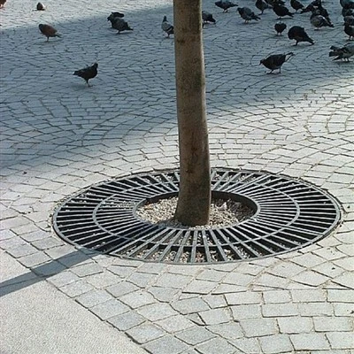 Lasersnijdend stalen boomrooster