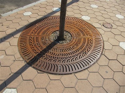 Metalen stalen boomrooster