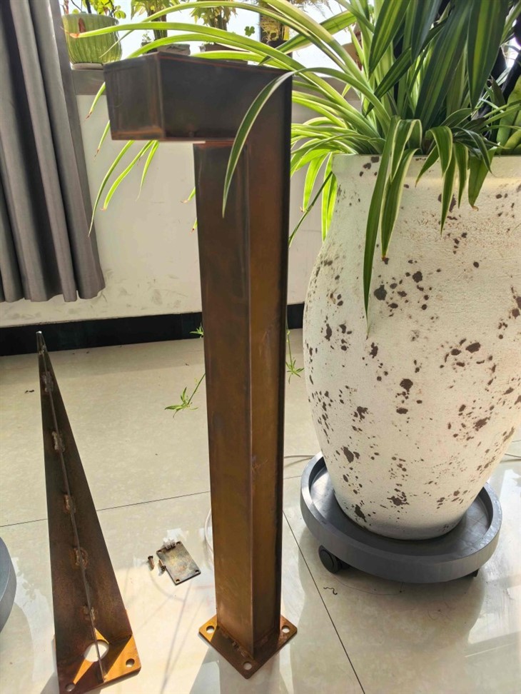 Weathering Steel Ground Light With Spike factory
